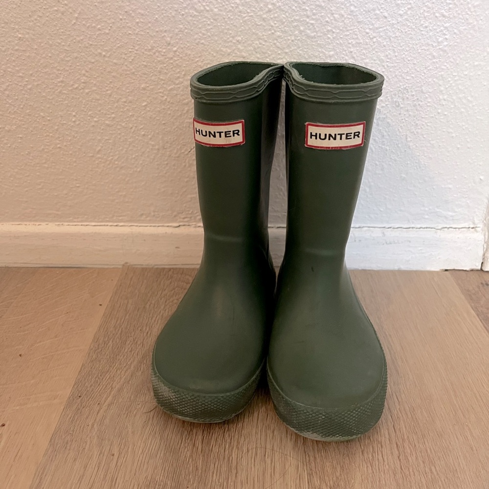 Hunter Kids First Classic Rain Boot (Green)